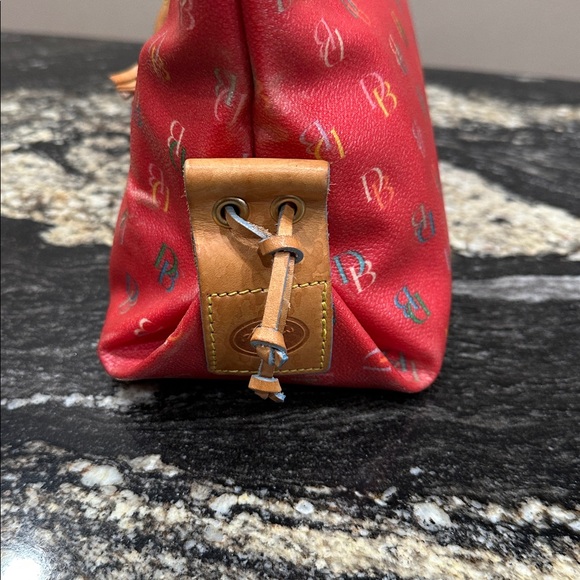 Dooney & Bourke Red Tote with Multicolor Monogram - Picture 5 of 13